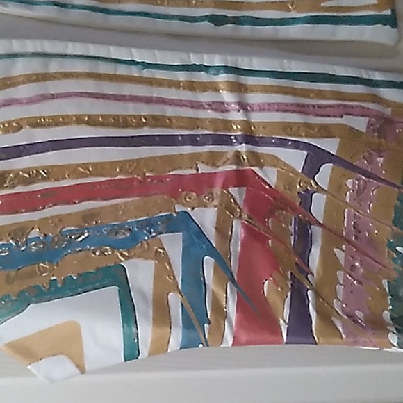 Terry & Toni Vintage 80s Hand Painted Leather Vest - Picture 4 of 14